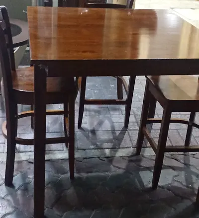 Dining table Solid Wood Height Table and chairs