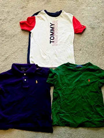 Bundle of 3 Boys' Polo and T-shirt (Tommy Hilfiger & Polo Ralph Lauren)