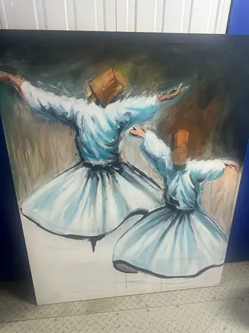 Hand painting on canvas (Size 153x122 CM)