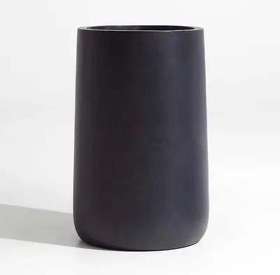 Crate & Barrel Saabira Tall Charcoal Planter – 59cm)