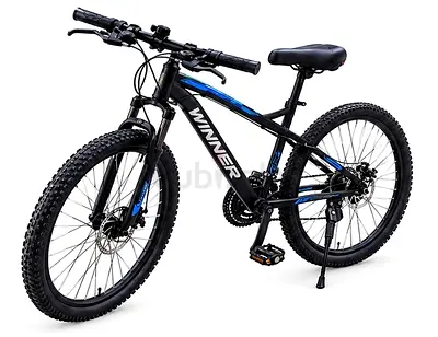Electric Mountain Bike - Hardtail Frame, Front Suspension, LCD Gear Display - Winner Brand
