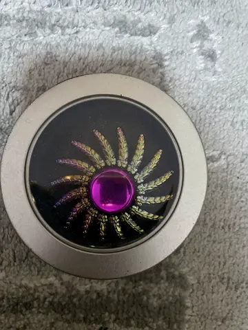 Metal Tin with Decorative Spinning Fidget Toy (Purple Center)