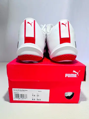 Puma Ferrari R-Cat Machina white/red sneakers size 41 (US 7.5)