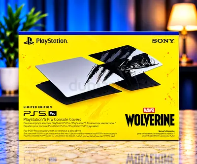 Wolverine ps5 pro cover adamantium ( black , silver ) sealed