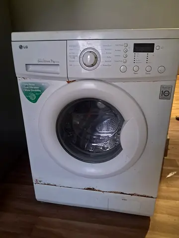 LG Front Load Washing Machine 7kg - Used, Working (Rust on Base)