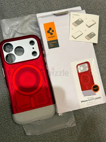 Spigen Ultra Hybrid Red C1 MagFit for iPhone 17/18 Pro Case - bright Red