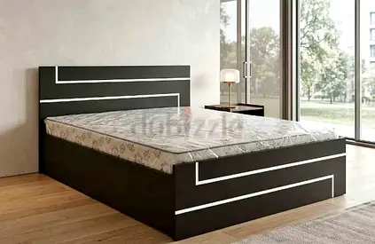 Brand new King size Strongmdf wood bed frame with Mattress