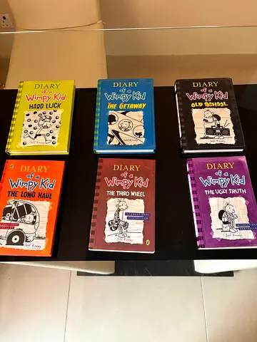 Diary of a Wimpy Kid Bundle, 6 Books by Jeff Kinney (Books 5, 7, 8, 9, 10 and 12)