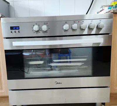Midea 90cm Freestanding Electric Cooker / Oven with Ceramic Hob - Excellent Condition