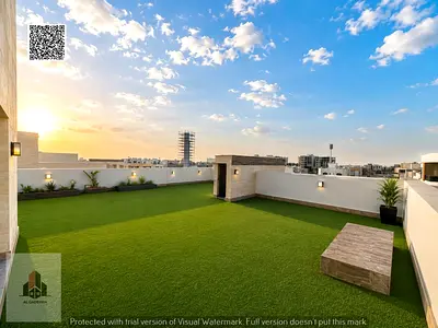 Elegant villa for sale, opposite a mosque, featuring an elevator.