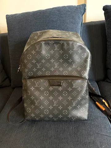 Louis Vuitton Monogram Canvas Backpack - Grey/Black ORIGINAL