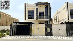 A villa for sale in Al Muwaihat, Ajman, combining luxury, comfort, spaciousness, and a strategic loc