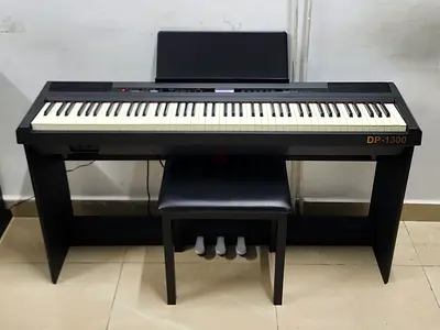 The Steiner DP-1300B Digital Piano (Black) is an 88-key hammer-action digital piano