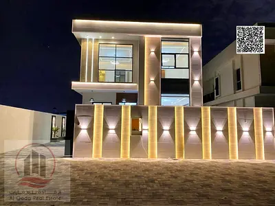 فيلا  للبيع بمنطقة الحليو  بعجمان ارضى واول الفيلا   (4غرف ماستر+  مجلس كبير  +  صالة كبيرة + غرفة خادمة )