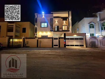 فيلا للبيع بعجمان منطقة الياسمين شاملة الكهرباء والماء والمكيفات ( 5 غرفة +مجلس + وصالة  + وغرفة خادمة )
