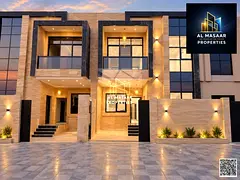 Townhouse for sale in Al Zahia Square, featuring 5 bedrooms and a majlis. The price includes registr