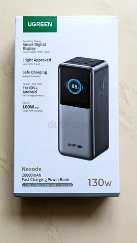 UGREEN Nexode 20000mAh 130W Power Bank with Smart Digital Display (New in Box)