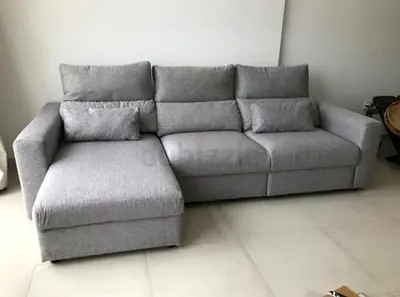 Ikea Eskilstuna L shape sofa bed with storage