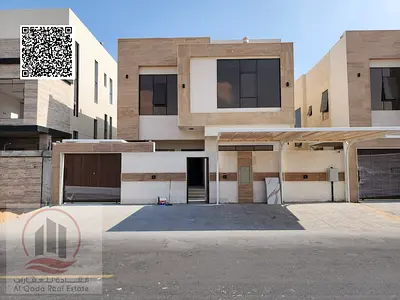Villa for sale in Al Zahiyah area, Ajman, including registration fees (5 master bedrooms, living room, majlis, maid's room)