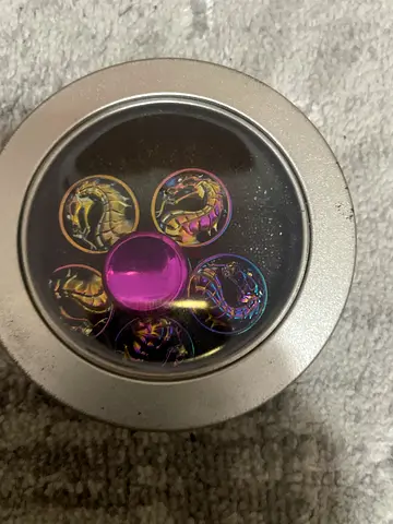 Set of 6 Metal Collectible Game Tokens in Tin (Dragon Design)