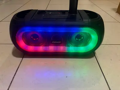 Portable Bluetooth Party Speaker with LED Lights