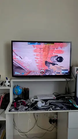 42 inch LCD TV - Good working condition, wall-mounted setup