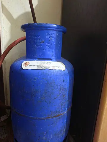 Blue LPG Gas Cylinder - Used