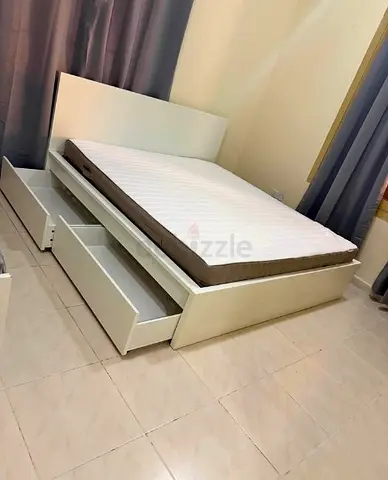 Ikea King Size Bed with Mattress Available in Perfect Condition