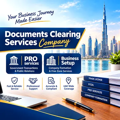 A running Documents Clearing Services company for sale