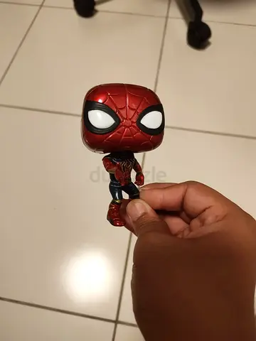 Funko Pop-style Spider-Man collectible figure - used, good condition
