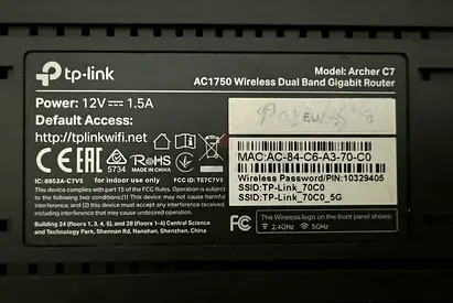 TP-Link Archer C7 AC1750 Dual Band Gigabit Router - Good Working Condition