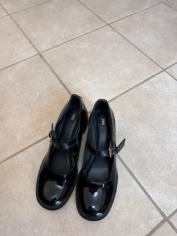 Zara black patent Mary Jane shoes,gently used