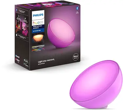 Philips Hue Go 2.0 White & Colour Ambiance Smart Portable Light with Bluetooth, Works with Alexa