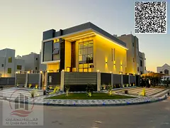 For sale a corner villa in Ajman Al Helio 4 master rooms a Majles room a hall maid room freehold for