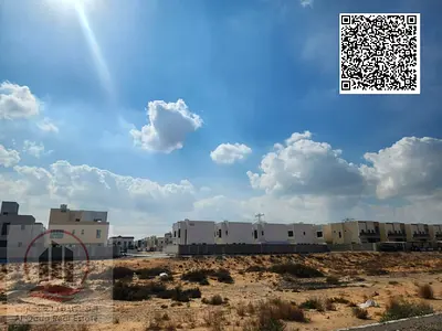 Land for sale in Ajman, Al Yasmeen Garden area, land area 280 square meters 3014 feet, freehold for all nationalities, the location of the land is dis