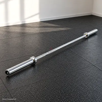 YALLA Olympic Barbell – 220cm / 20kg, Chrome Steel & Rotating Sleeves