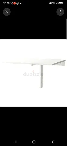 IKEA NORBERG wall mounted table 74x60