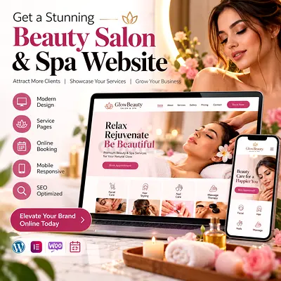Professional Beauty Salon & Spa Website Design | Online Booking & SEO