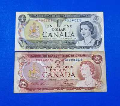 1973 Canada Banknotes