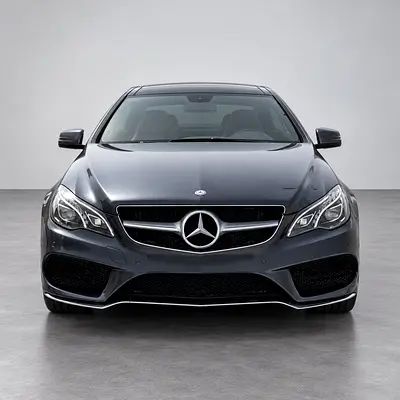 MERCEDES-BENZ E200 COUPÉ  | GCC SPECS | Grey Exterior • Red Leather Interior • Panoramic Sunroof