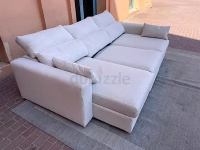 Ikea Eskilstuna L shape sofa bed with storage