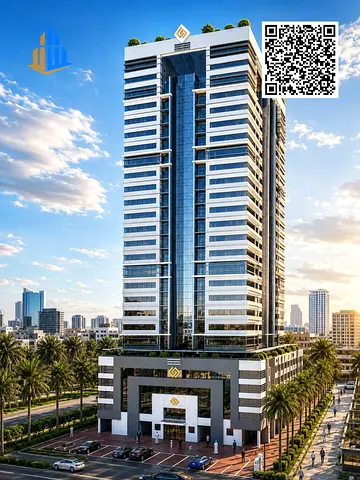 شقة غرفة وصالة مع غرفة دراسة للبيع في برج العامرة عجمان | الطابق 25 | 1,090 قدم² | 600,345 درهم