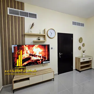 شقة VIP | غرفتين وصالة مفروشة بالكامل | إطلالة مميزة | للإيجار الشهري | موقع متميز في عجمان – شاملة جميع الفواتير الواي فاي