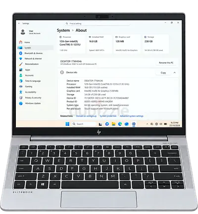 HP EliteBook 1040 G9 Touchscreen – Core i5 12th Gen, 16GB RAM, 256GB SSD