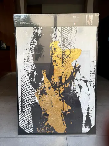 Beautifully framed Canvas Art with a contemporary designer finish. (In Original Packing,Untouchable
