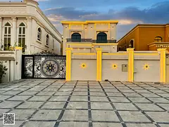 Villa in Al Muwaihat, 5,000 sq. ft., with a large setback in front. The price includes electricity,