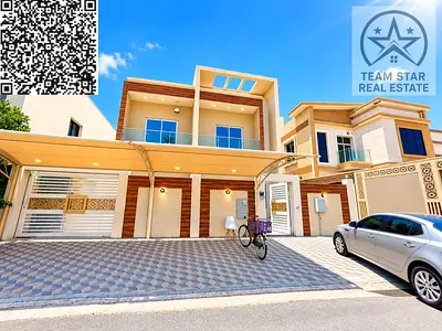 High-end, brand-new villa with spacious rooms and built-in wardrobes, located directly behind Al Ha