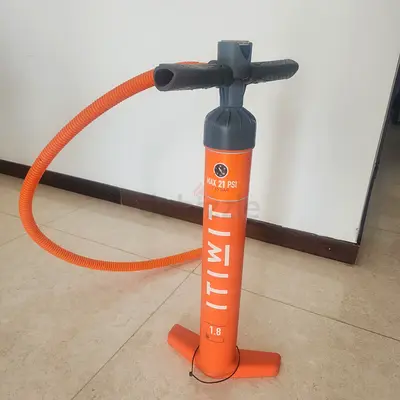 Itiwit Portable hand pump for inflating SUPs, kayaks or sports gear (orange)