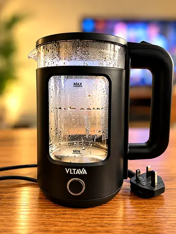 VLTAVA Electric Glass Kettle - 1.7L, Black (Good Working Condition)