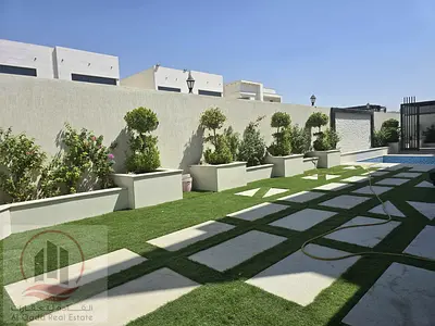 Villa for sale at Ajman -Al zayha area the Villa 5000 sqft -G +1 ( 5 Master room +big Majli